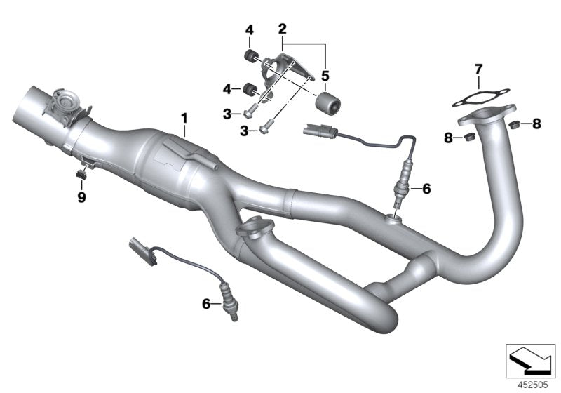 BMW eksospakninger R1200RT 2014-2018 (0A03 / 0A13)