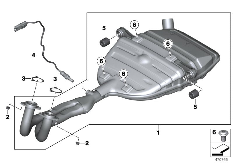 BMW eksos rep.sett C600 Sport 2012-2015 (0131 / 0132)